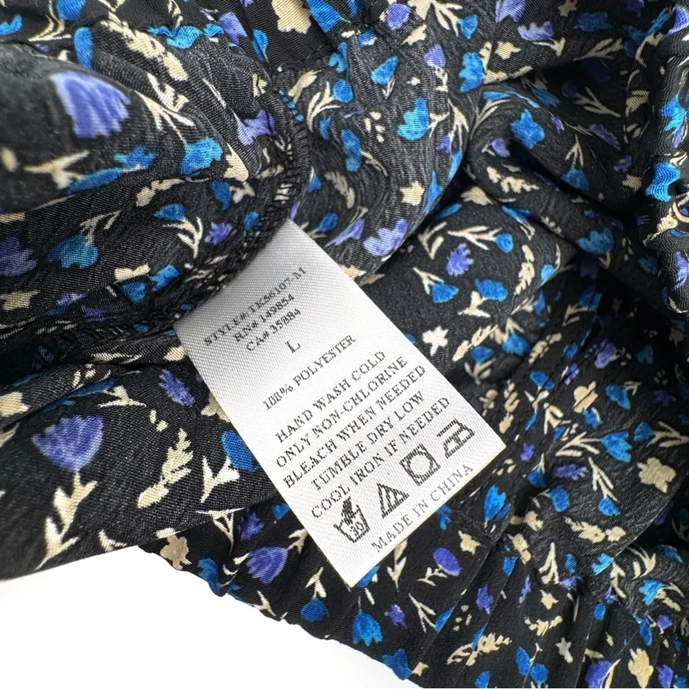 Sage the Label Women's Blue Floral Cropped Tank Top Waiting For You Size Large - Picture 6 of 6